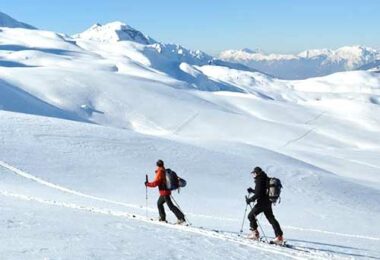 ski de randonnée avec les guides de Megève
