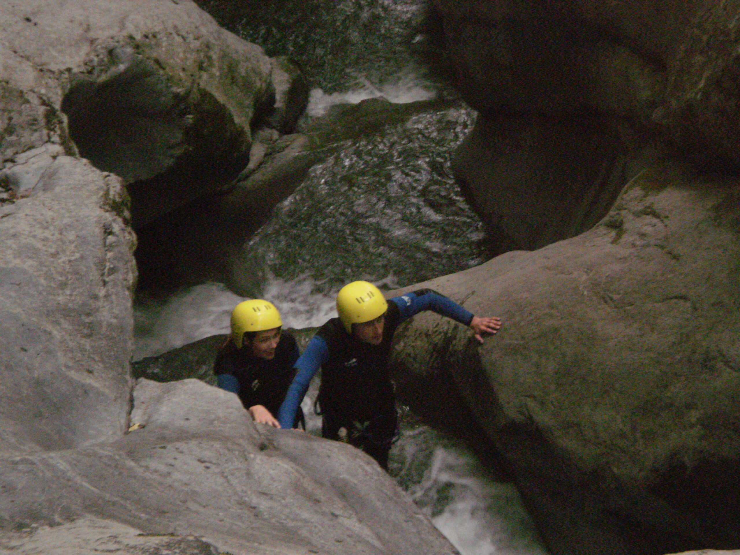 Canyoning à Megève toboggans